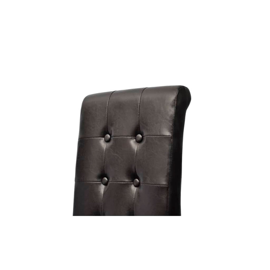 Eetkamerstoelen Kunstleer 6 Zwart