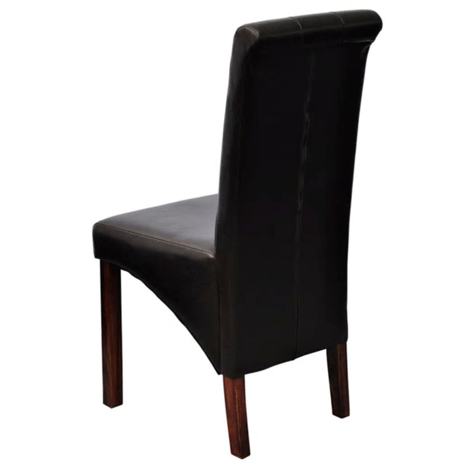 Eetkamerstoelen Kunstleer 6 Bruin