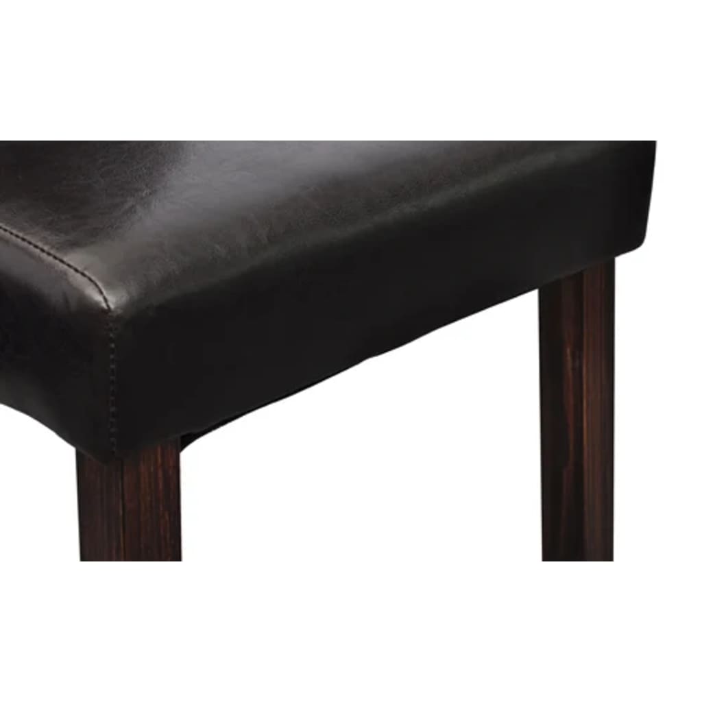 Eetkamerstoelen Kunstleer 6 Bruin