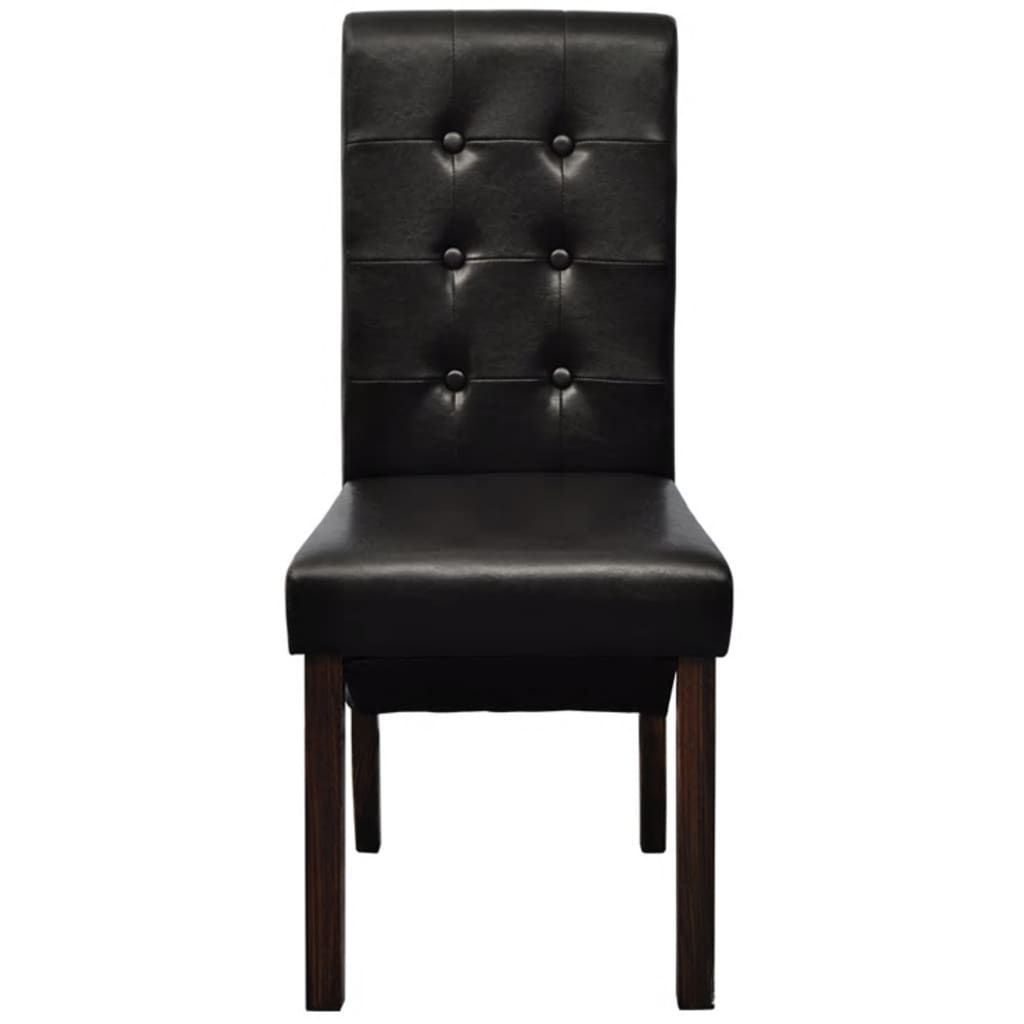 Eetkamerstoelen Kunstleer 6 Bruin