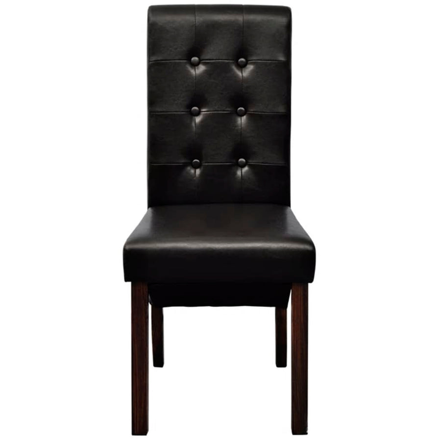 Eetkamerstoelen Kunstleer 6 Bruin