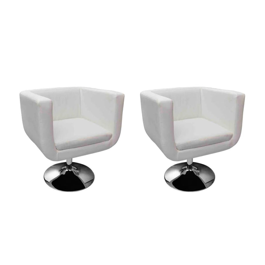 Barstoelen Kunstleer 2 Wit
