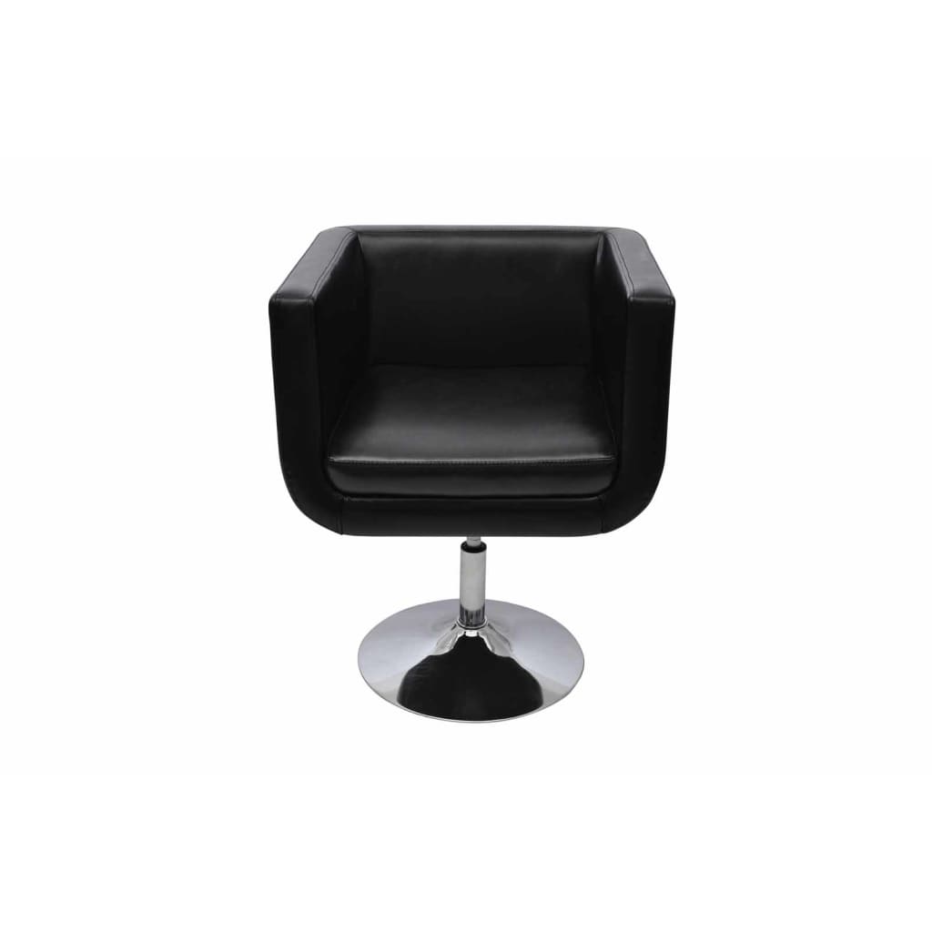 Barstoelen Kunstleer 2 Zwart