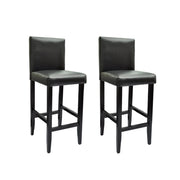 Barkrukken 2 stuks kunstleer zwart 41x45x108 cm