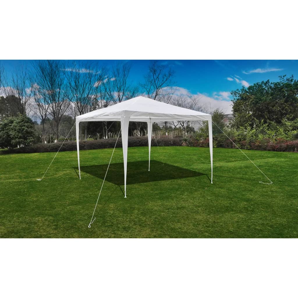 Tuinprieel Met Piramidedak 3 x 3 m Wit