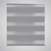 Duo rolgordijn 40x100 cm grijs polyester