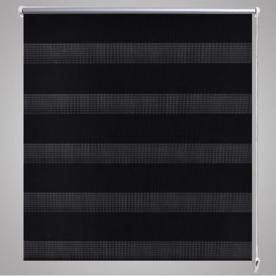 Duo rolgordijn 100 x 175 cm zwart Zwart