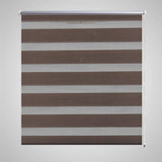 Zebra rolgordijn 120x175 cm koffiebruin