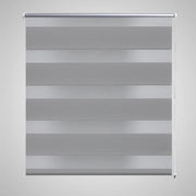 Zebra rolgordijn 120 cm grijs