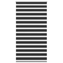Zebra rolgordijn 120,9 x 230 cm stofbreedte 116,7 cm zwart