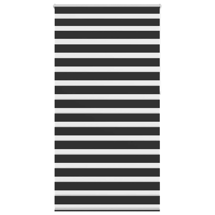 Zebra rolgordijn 120,9 x 230 cm stofbreedte 116,7 cm zwart