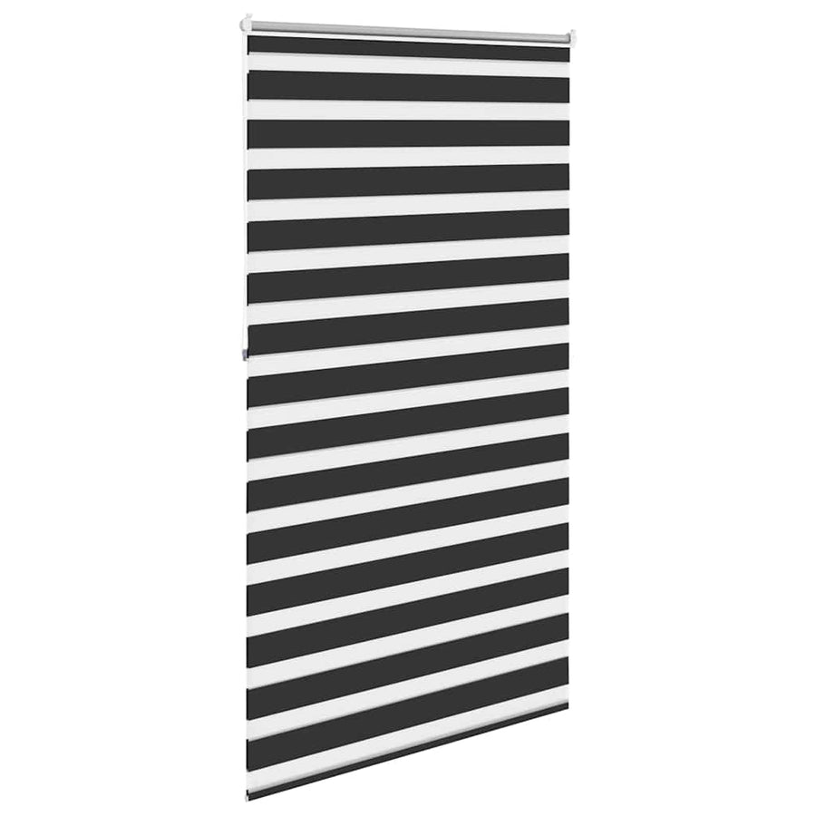 Zebra rolgordijn 120,9 x 230 cm stofbreedte 116,7 cm zwart