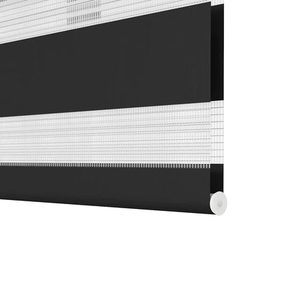 Zebra rolgordijn 120,9 x 230 cm stofbreedte 116,7 cm zwart