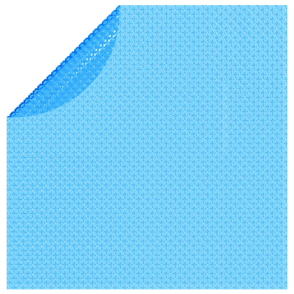 Solar zwembadfolie drijvend rond 381 cm PE blauw Ø 381 cm Blauw