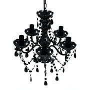 Kroonluchter kristal 38x45 cm zwart