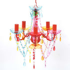 Kroonluchter 40 cm kunstglas multikleur