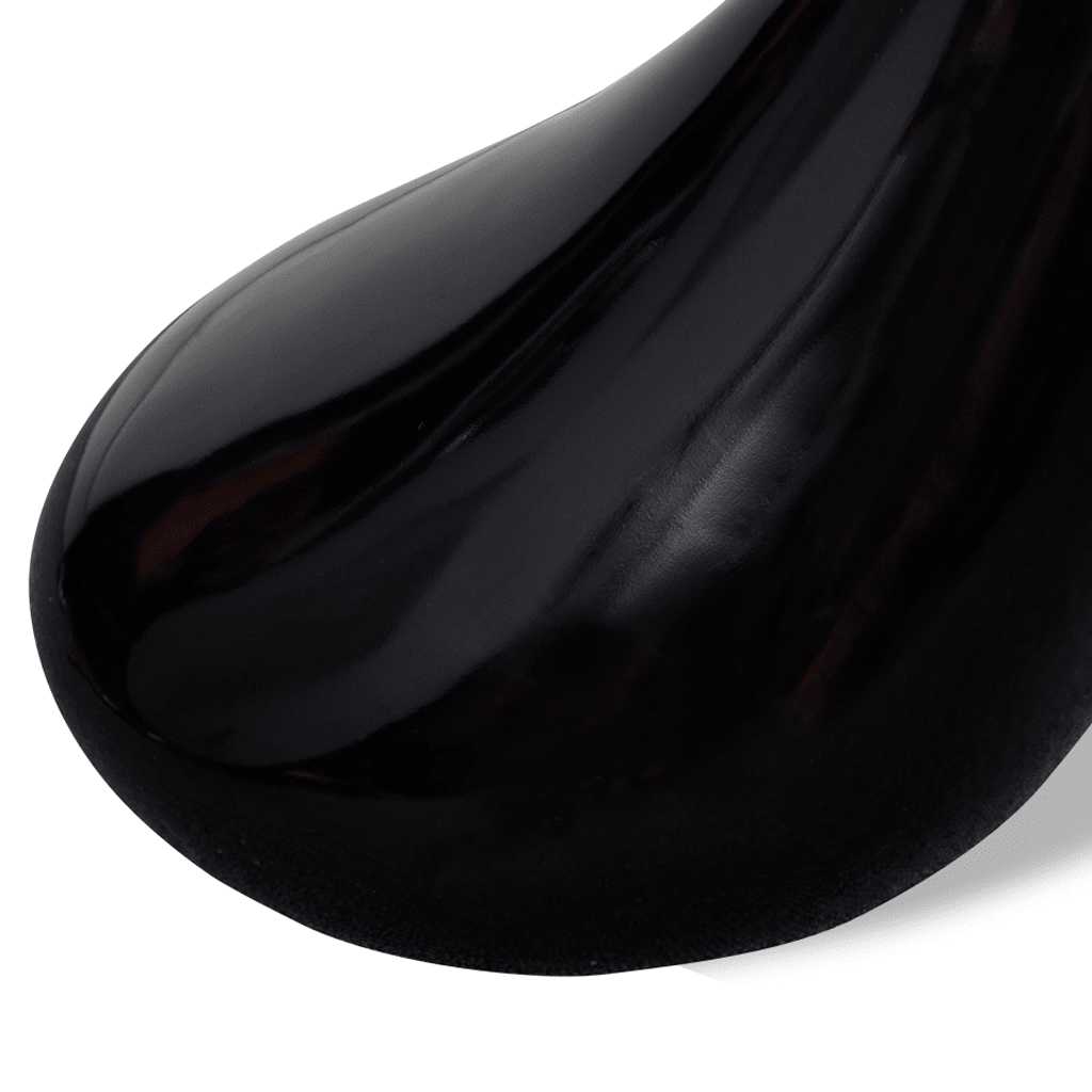 Salontafel Met Rond Glazen Tafelblad Hoogglans 1