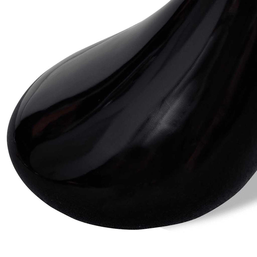 Salontafel Met Rond Glazen Tafelblad Hoogglans 1