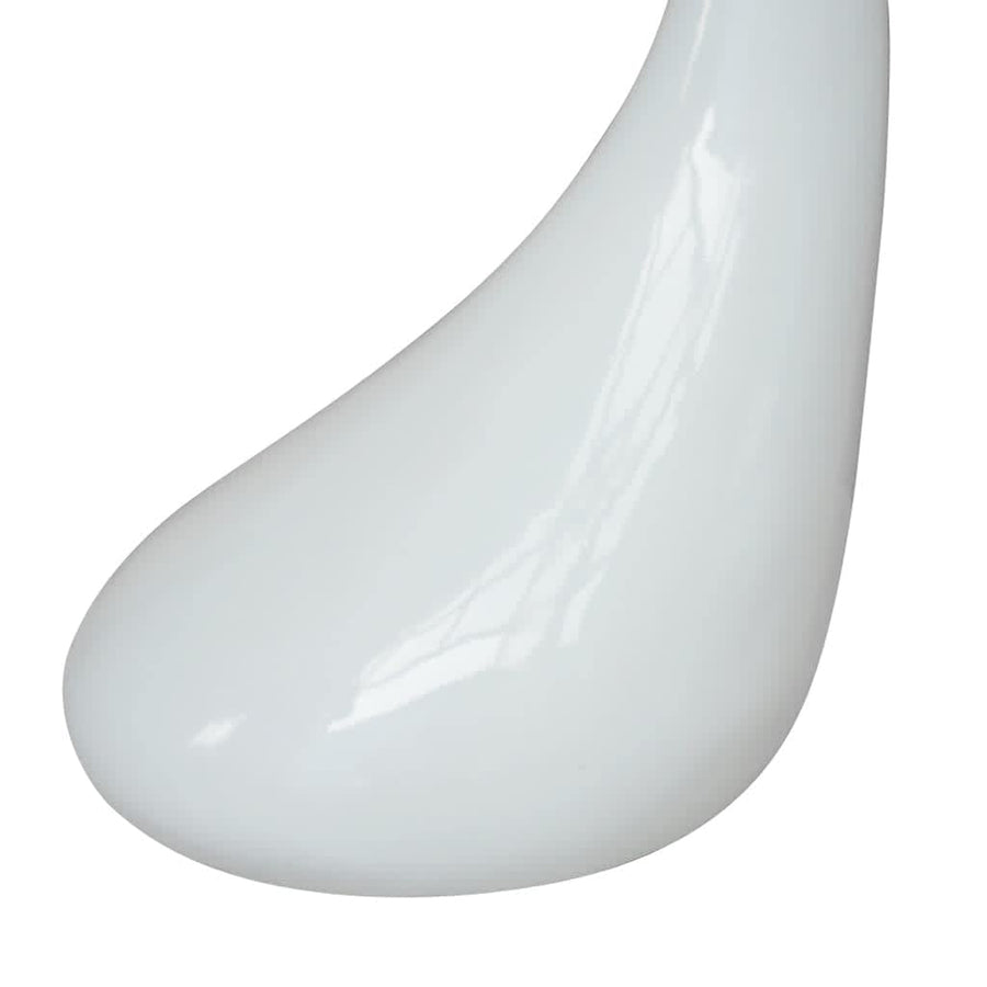 Salontafel Met Rond Glazen Tafelblad Hoogglans 2