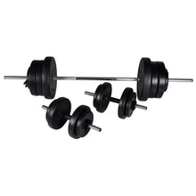 Barbell- En Dumbbellset 60,5 Kg 60.5 kg Rechte stang