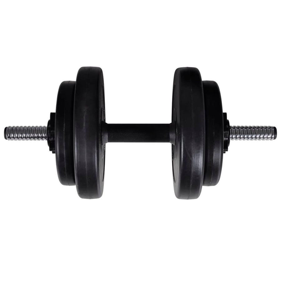 Barbell- En Dumbbellset 60,5 Kg 60.5 kg Rechte stang