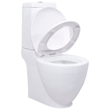 Toilet Met Afvoer Achter Keramiek Wit