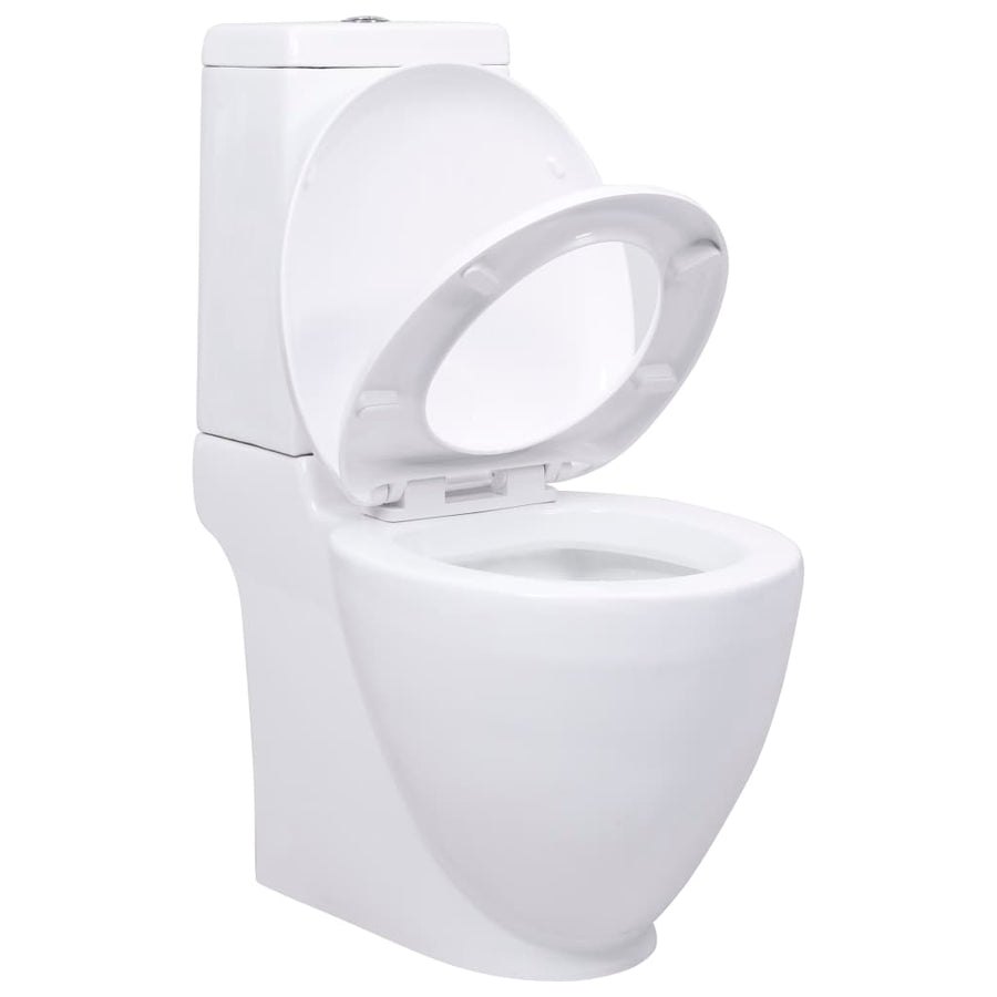 Toilet Met Afvoer Achter Keramiek Wit