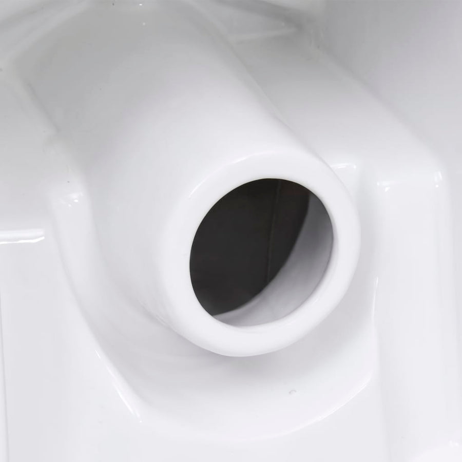 Toilet Met Afvoer Achter Keramiek Wit