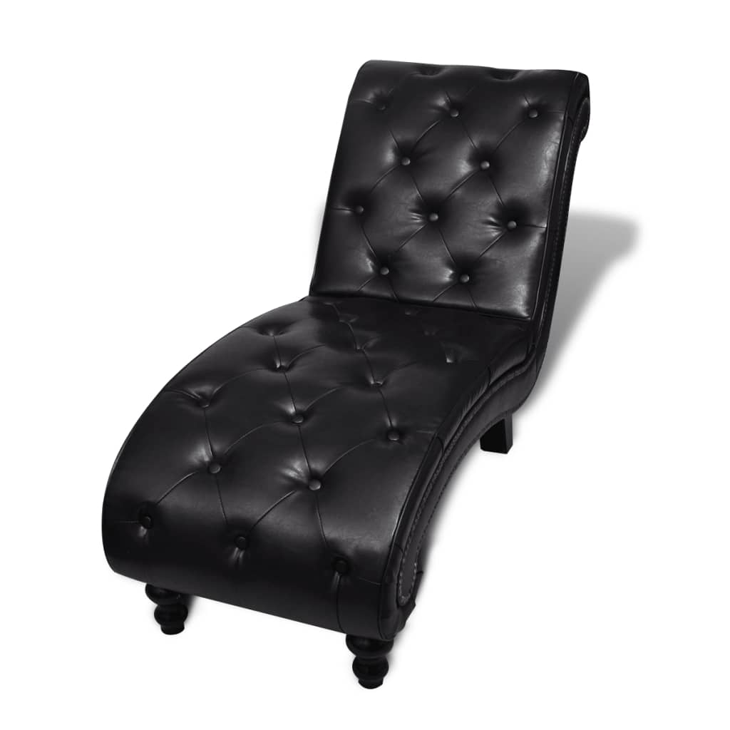 Chaise Longue Kunstleer Bruin