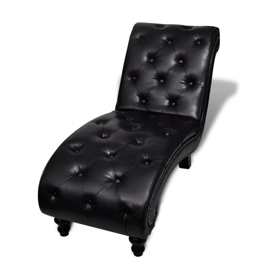 Chaise Longue Kunstleer Bruin