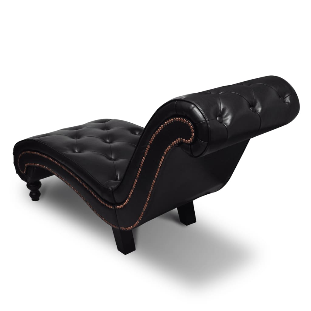 Chaise Longue Kunstleer Bruin