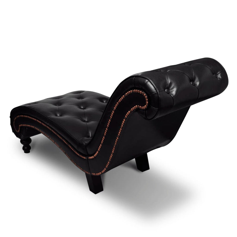 Chaise Longue Kunstleer Bruin