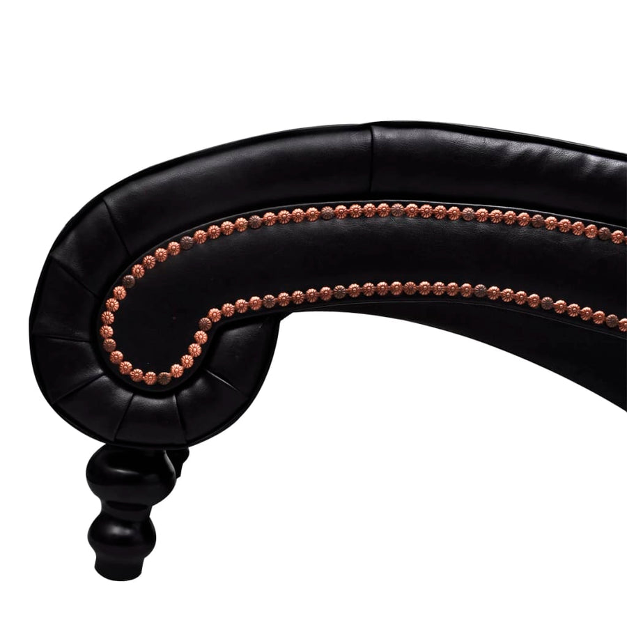 Chaise Longue Kunstleer Bruin