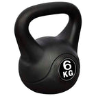 Kettlebell 6 kg beton kunststof zwart