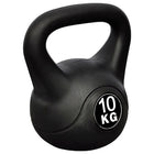 Kettlebell 10 kg kunststof beton zwart
