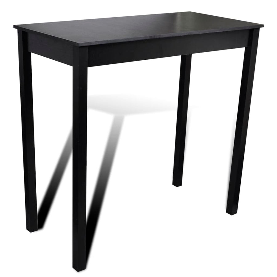 Bartafel Met Barkrukken Zwart 4 115 cm