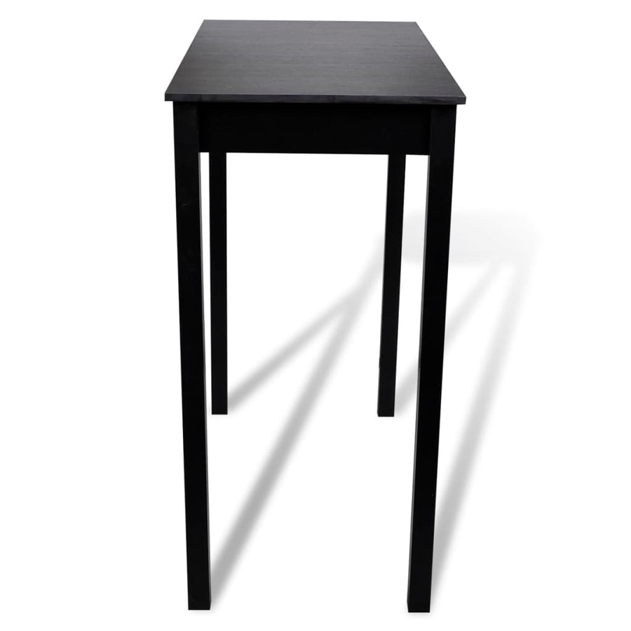Bartafel Met Barkrukken Zwart 2 115 cm