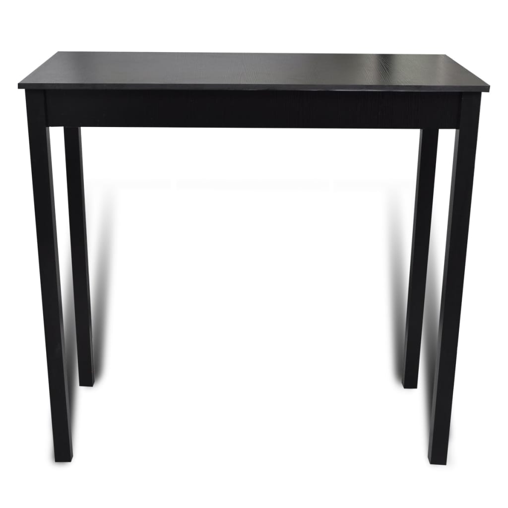 Bartafel Met Barkrukken Zwart 2 115 cm
