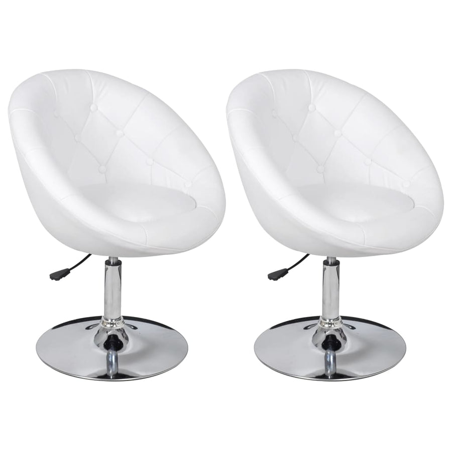 Barstoelen Kunstleer 2 Wit