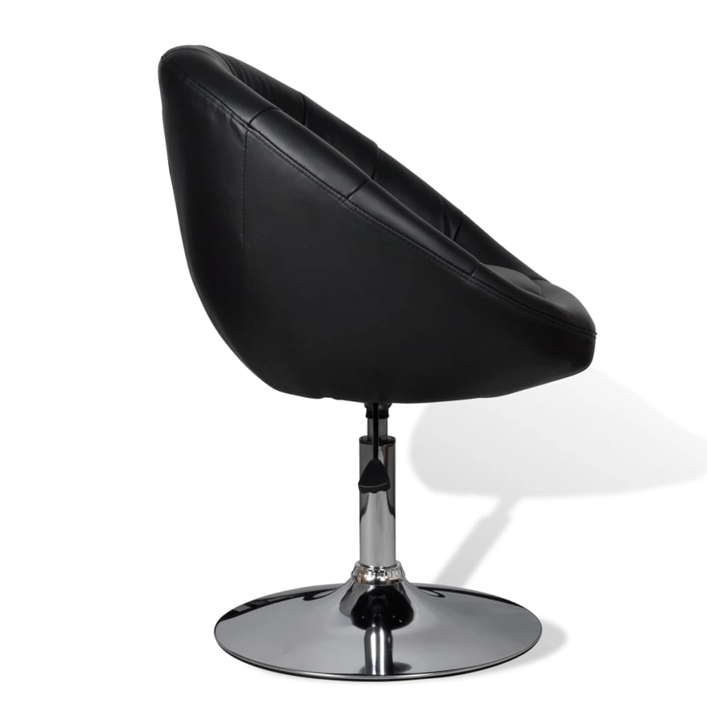 Barstoelen Kunstleer 2 Zwart