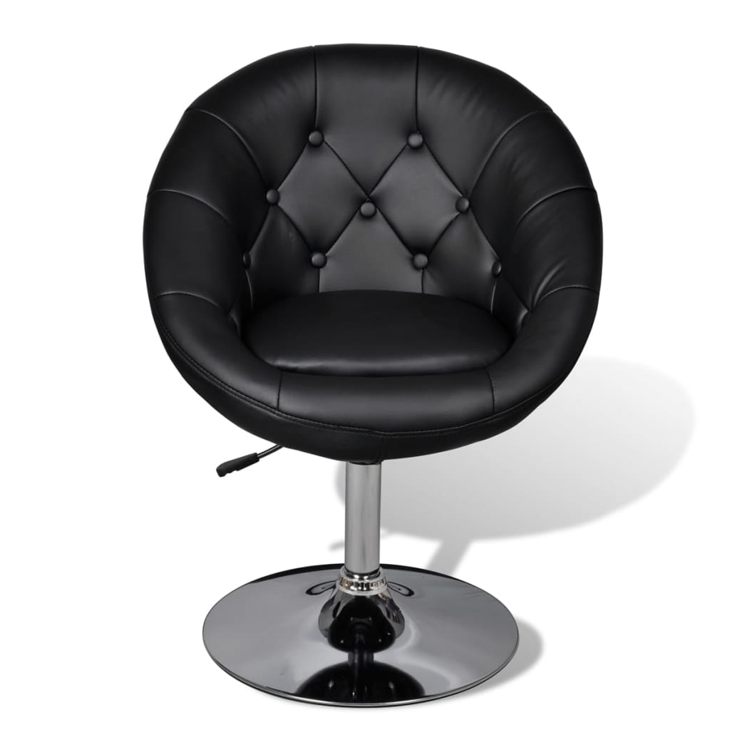 Barstoelen Kunstleer 2 Zwart