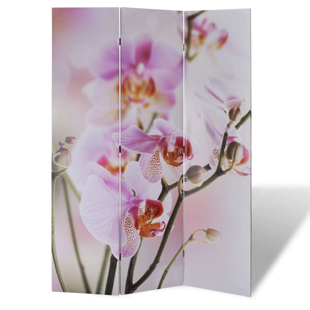 Kamerscherm Inklapbaar Bloem 120X170 Cm 3 Roze