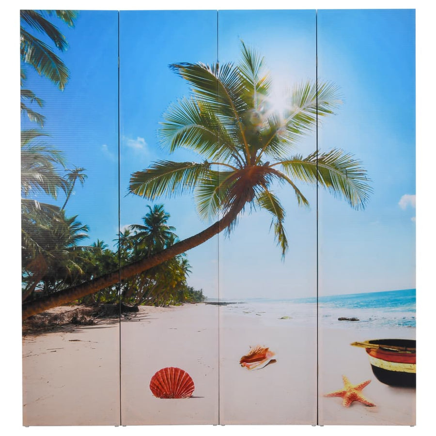 Kamerscherm Inklapbaar Strand 160X170 Cm 4 Blauw