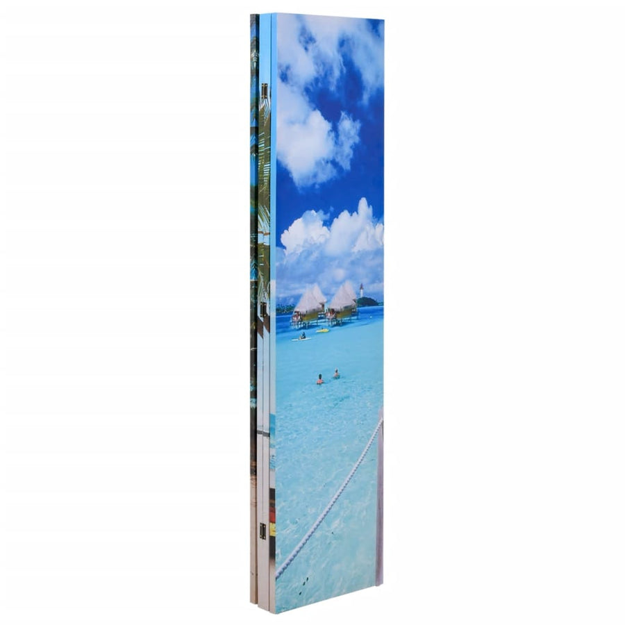 Kamerscherm Inklapbaar Strand 160X170 Cm 4 Blauw