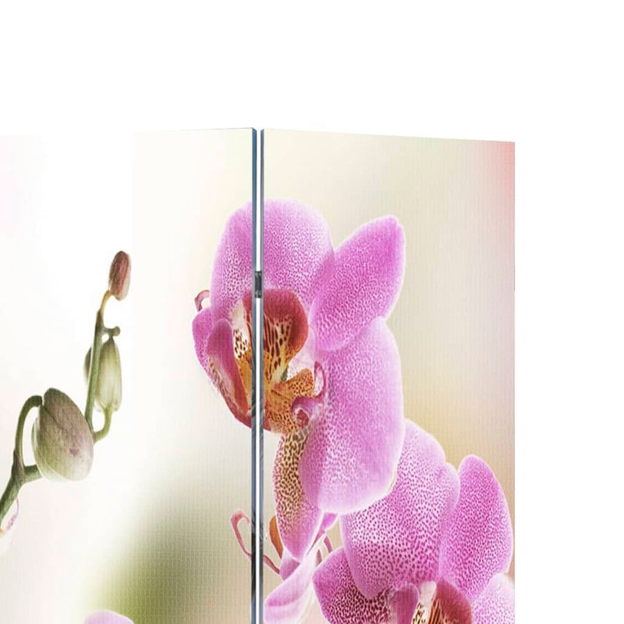 Kamerscherm Inklapbaar Bloem 160X170 Cm 4 Roze