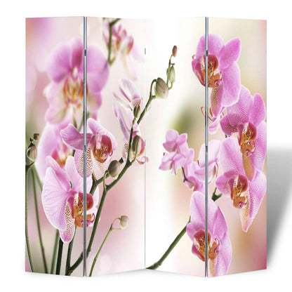 Kamerscherm Inklapbaar Bloem 160X170 Cm 4 Roze