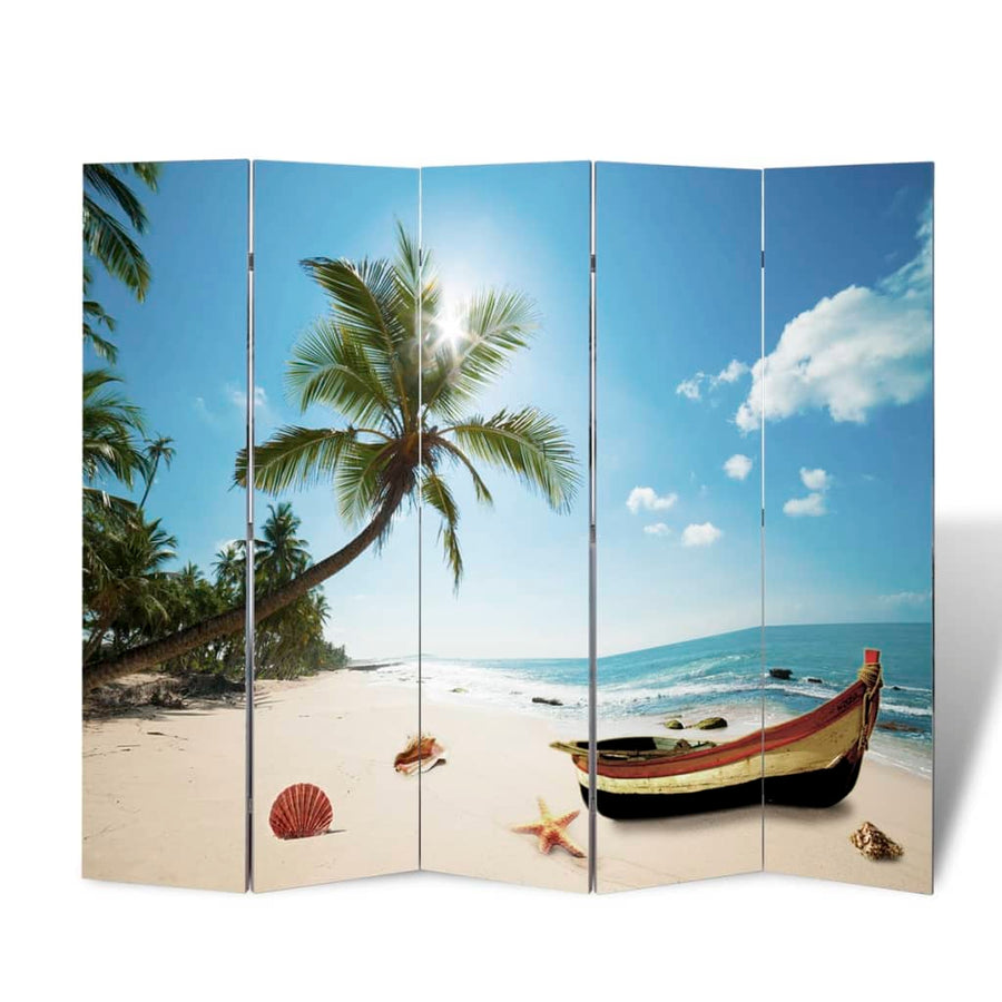 Kamerscherm Inklapbaar Strand 200X170 Cm 5 Blauw