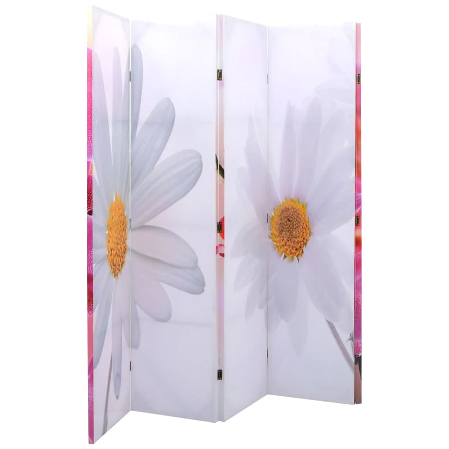 Kamerscherm Inklapbaar Bloem 200X170 Cm 5 Roze