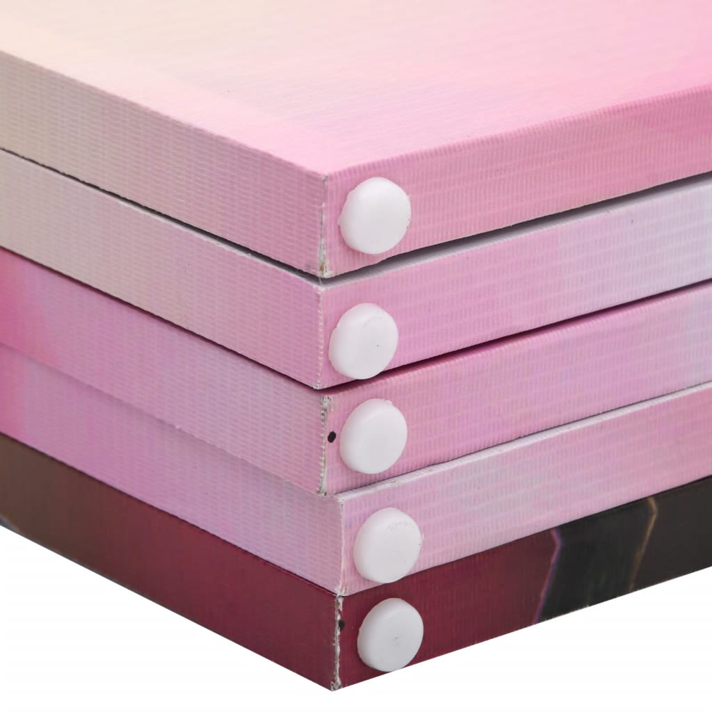 Kamerscherm Inklapbaar Bloem 200X170 Cm 5 Roze