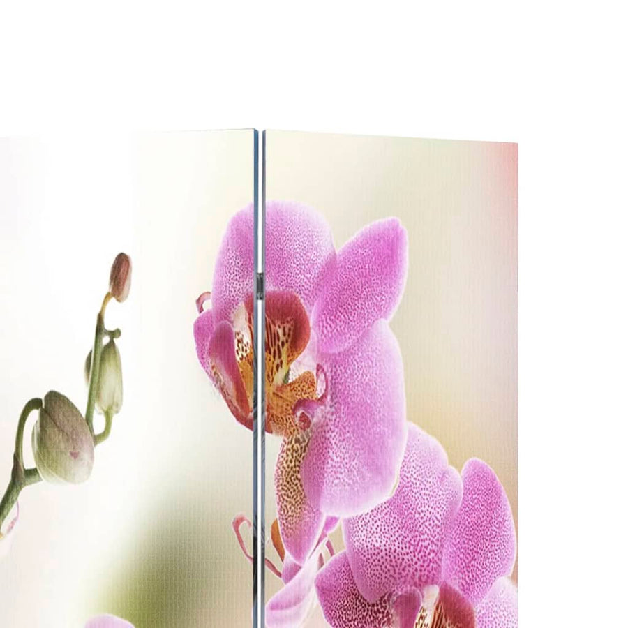 Kamerscherm Inklapbaar Bloem 217X170 Cm 6 Roze